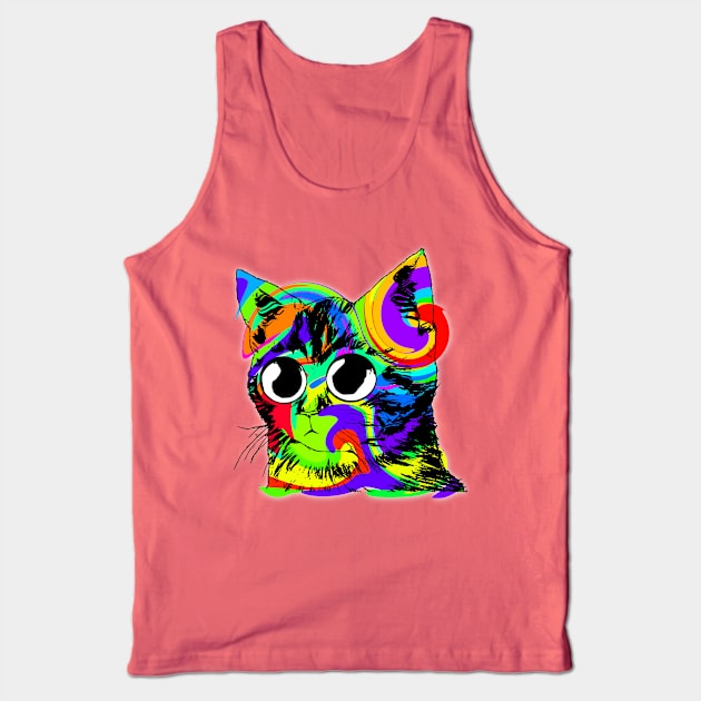 WOW Cat Tank Top by Shrenk